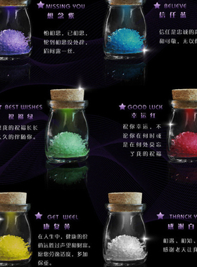 会生长的水晶幸运瓶益智玩具