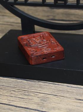 雷击枣木牌讳字牌挂件吊坠道家法器随身配饰老料深色精雕手工打磨