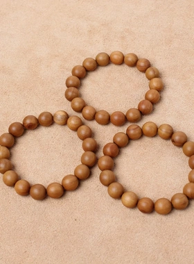 老料雷击枣木佛珠手串12MMX17颗女士款手链纯手工车珠子深色浅色