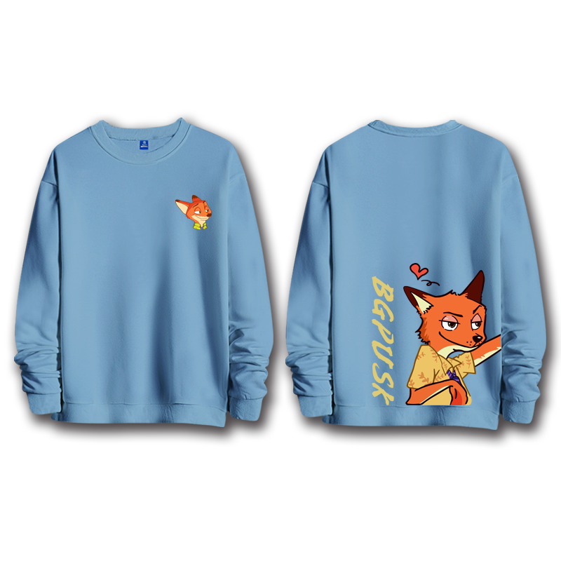 疯狂城兔子朱迪与狐狸尼克保暖卫衣 dnaag卫衣