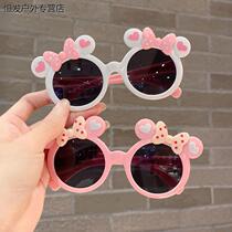 Childrens new sunglasses girl cartoon Mickey cute baby sunglasses anti-UV little girl sunglasses