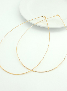 18K包金保色挂绳项圈银色蛇骨链条diy手工自制项链素颈链饰品配件