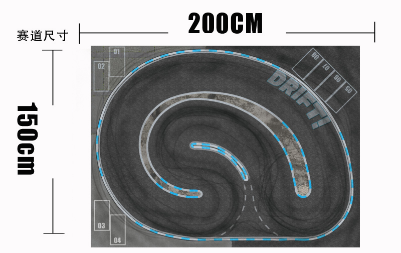 RC蚊车赛道1/28 MINI-Z RW00 DRZ GLD BMX 仿真蚊车 专业漂移赛道 - 图2