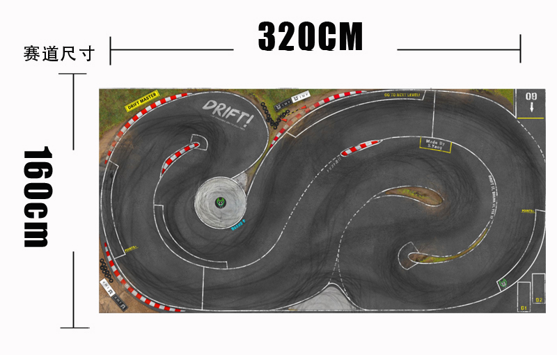 RC蚊车赛道1/28 MINI-Z RW00 DRZ GLD BMX 仿真蚊车 专业漂移赛道 - 图0