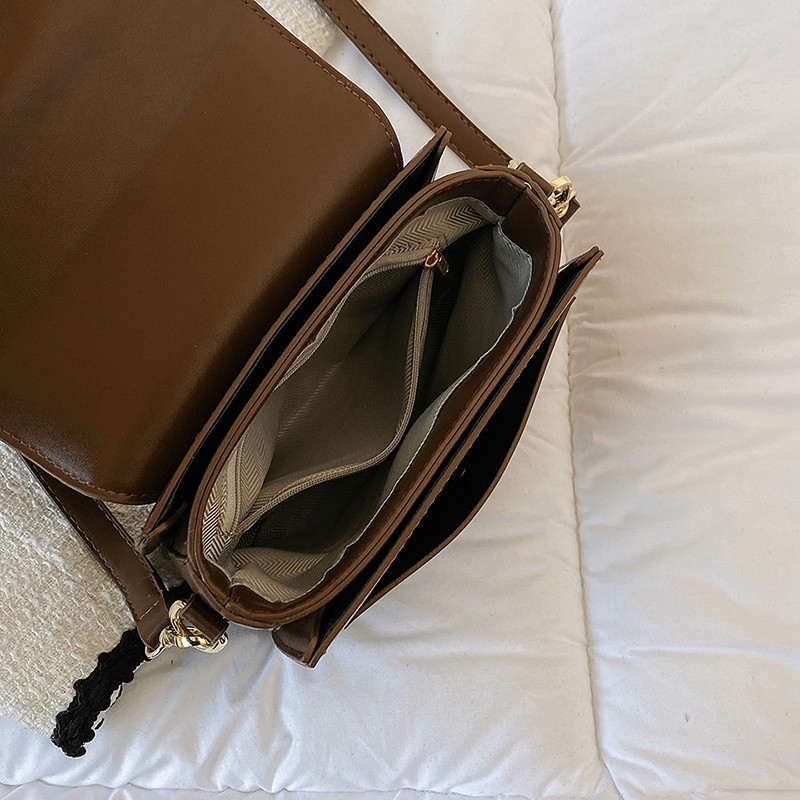 包包女2025新款韩版简约风小方包百搭ins单肩斜挎包高级感翻盖包,淘宝优惠券,粉丝福利购,淘宝优惠卷