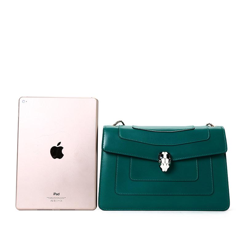 bvlgari /宝格丽珐琅蛇头扣单肩包 奢殿女士包袋