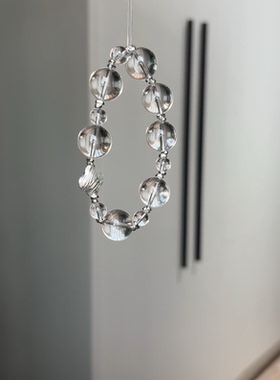 天然水晶原创手链女款轻奢小众精致白水晶手串搭高保色铜配件