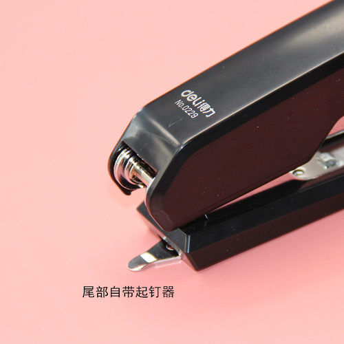 得力10号订书机基础型订书器迷你小型订书机配0010书钉学习用品办公文具0229手握式小书机轻巧便捷 - 图2