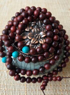 千古之砂大叶紫檀108手串男女款