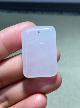 天然新疆金丝玉白玉无事牌吊坠