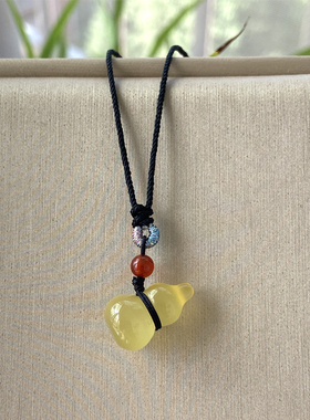 男女玉髓葫芦项坠高冰