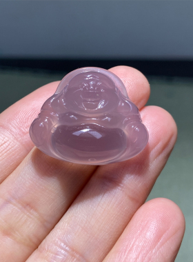 天然原色紫佛公吊坠帝王紫