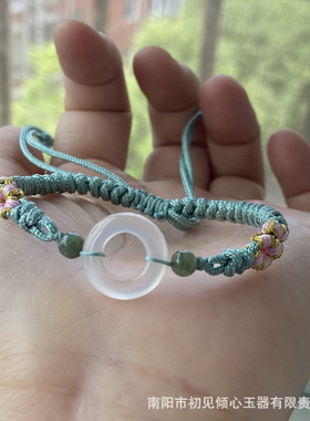 手链玉髓手工编制瑞丽男女