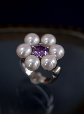 复古原创轻奢女开口白珍珠原创