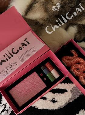 chillgoat原创设计灵蛇系列精致粉色瓷器蛇高端礼品内赠粉色麻将