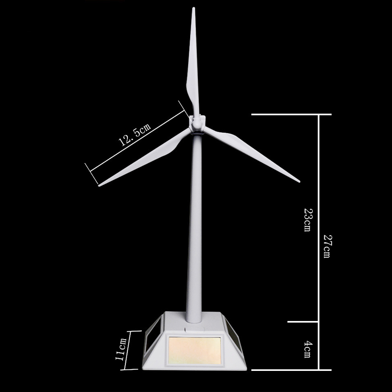 Qinmay晴美太阳能风车风力发电模型环保科技益智实验拼装玩具摆件-图1