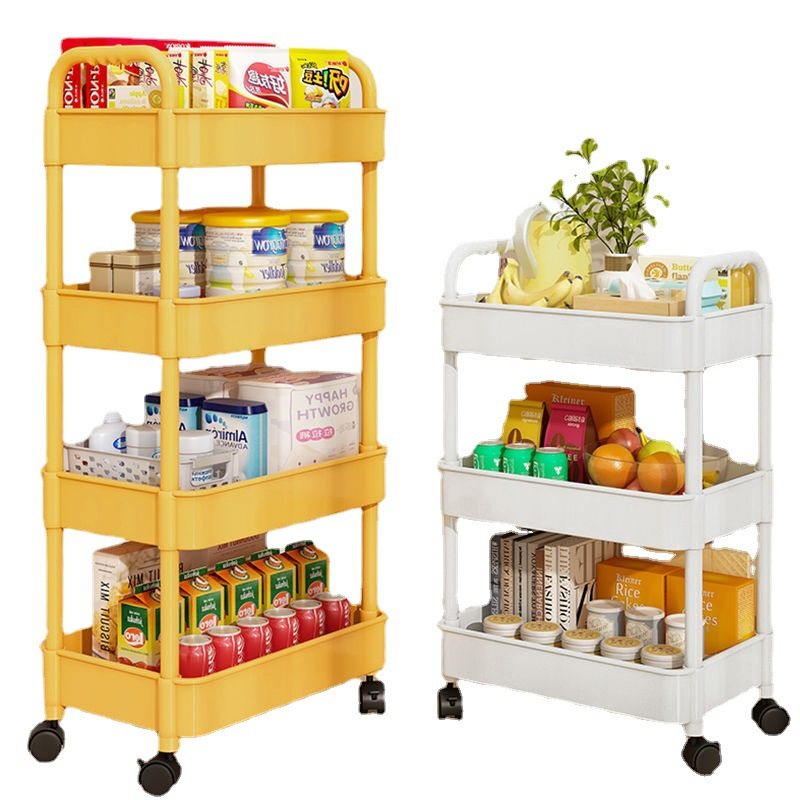 小推车置物架卧室卫生间落地多层零食架厨房可移动婴儿用收纳架,淘宝优惠券,粉丝福利购,淘宝优惠卷