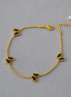 小众简约手链黄铜镀金轻奢日韩女