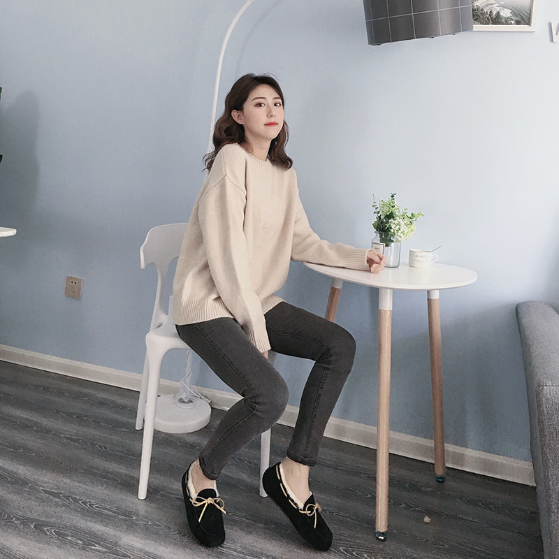 豆豆鞋女冬加绒羊皮毛一体2025女鞋冬季毛毛鞋毛毛懒人平底鞋女款,淘宝优惠券,粉丝福利购,淘宝优惠卷