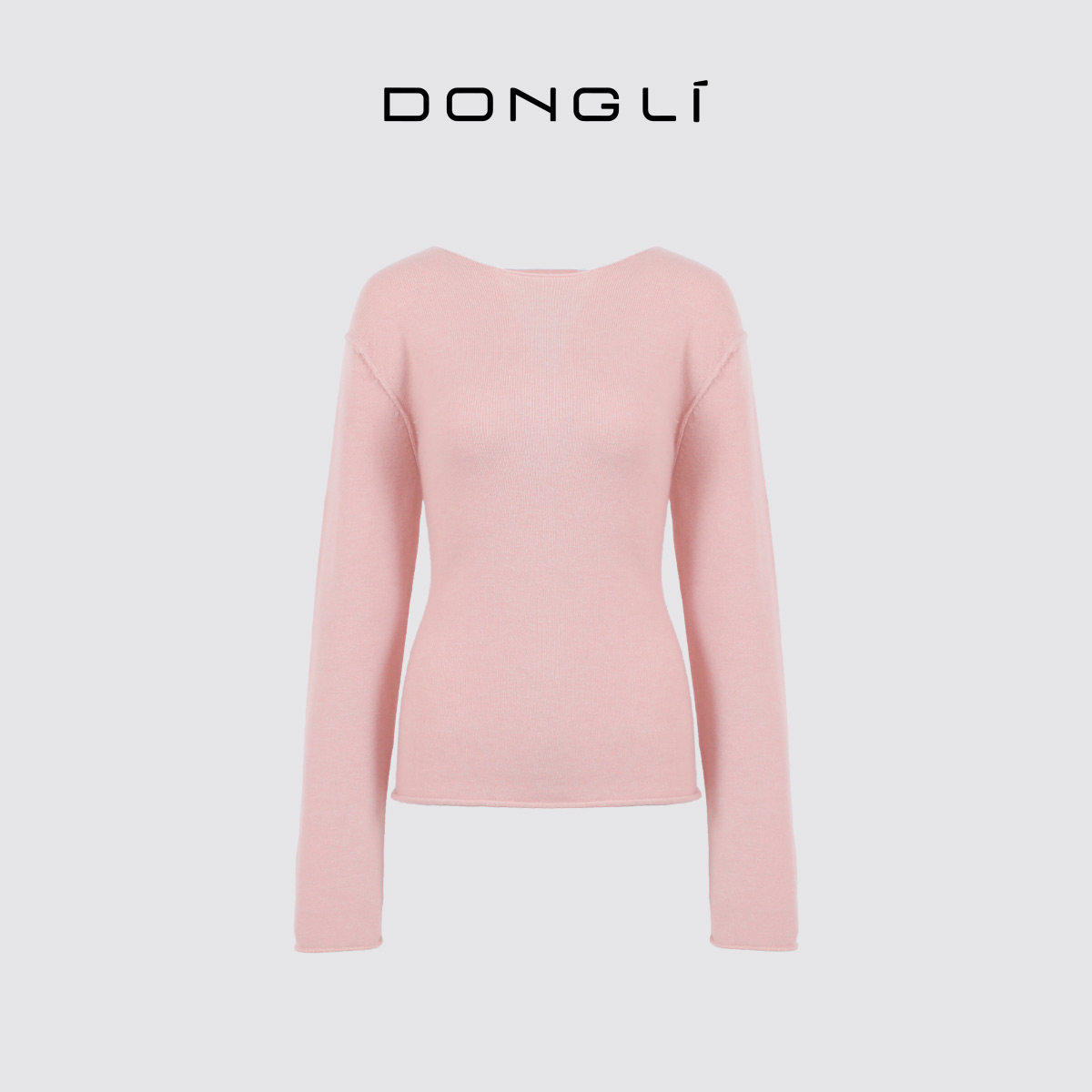 东黎小山羊绒 你本珍贵 沁然 女士秋冬一字领卷边针织衫打底5593,淘宝优惠券,粉丝福利购,淘宝优惠卷