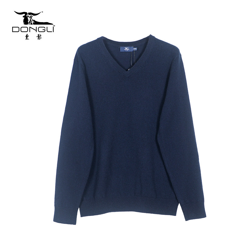 东黎山羊绒 男士秋冬V领休闲商务百搭打底衫宽松套头羊绒衫1732,淘宝优惠券,粉丝福利购,淘宝优惠卷