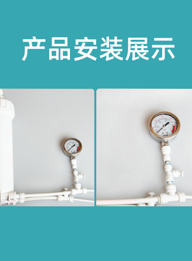净水器自来水二分快接压力表