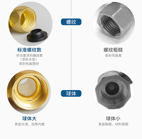 净水器进水3通2分3通3分球阀开关2分3分连体三通净水龙头球阀阀门 - 图0