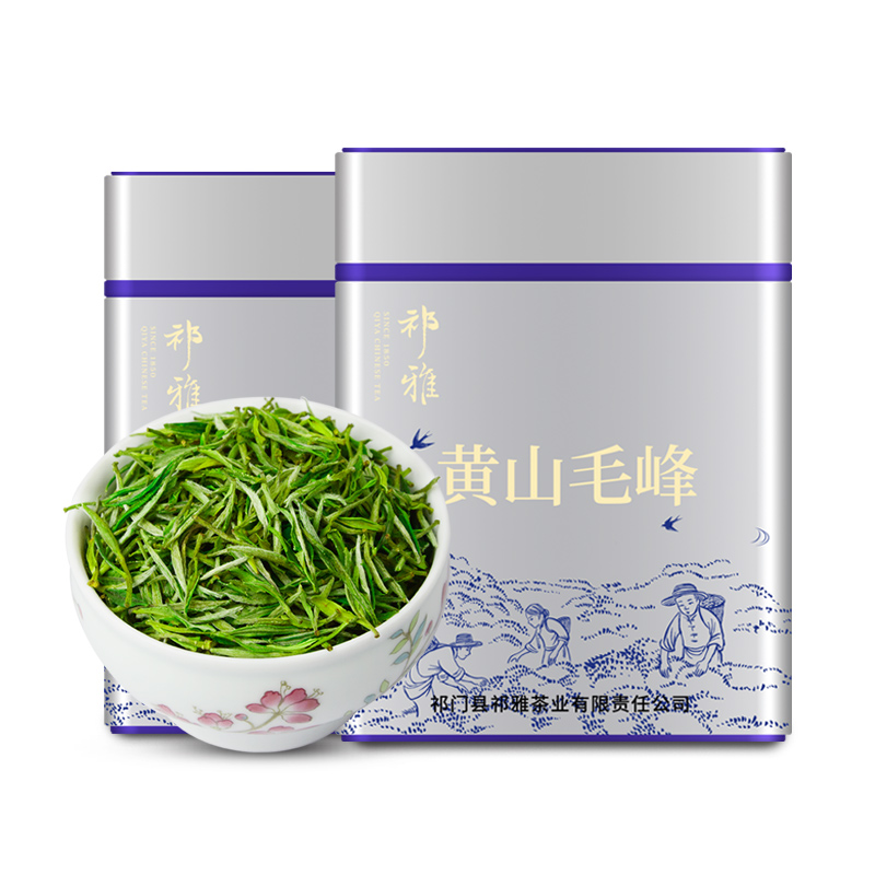 祁雅茶叶旗舰店新茶祁雅黄山毛峰春茶原产茶叶绿茶嫩芽雀舌特级茶叶250g3