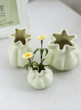 家居饰品陶瓷花瓶干花仿真花水培