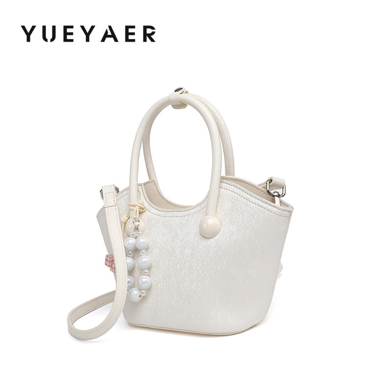 月芽儿新款时尚通勤法式复古菜篮子手提包单肩斜挎包休闲包水桶包,淘宝优惠券,粉丝福利购,淘宝优惠卷