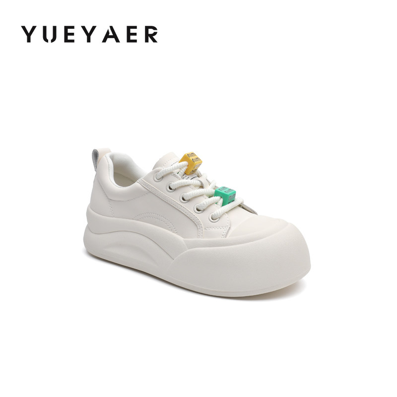 月芽儿2025春季新款厚底小白鞋女百搭休闲运动板鞋增高软底面包鞋,淘宝优惠券,粉丝福利购,淘宝优惠卷