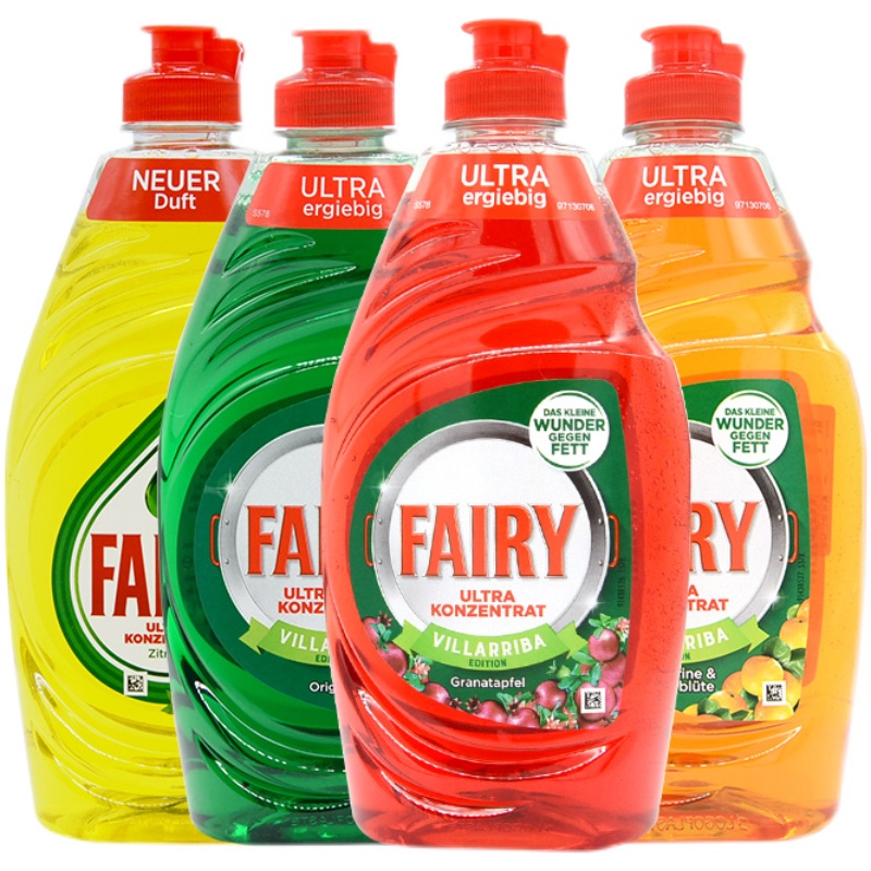 欧洲进口Fairy浓缩洗洁精洗碗液可食洗果蔬奶瓶婴儿餐具450ml*3瓶 - 图3