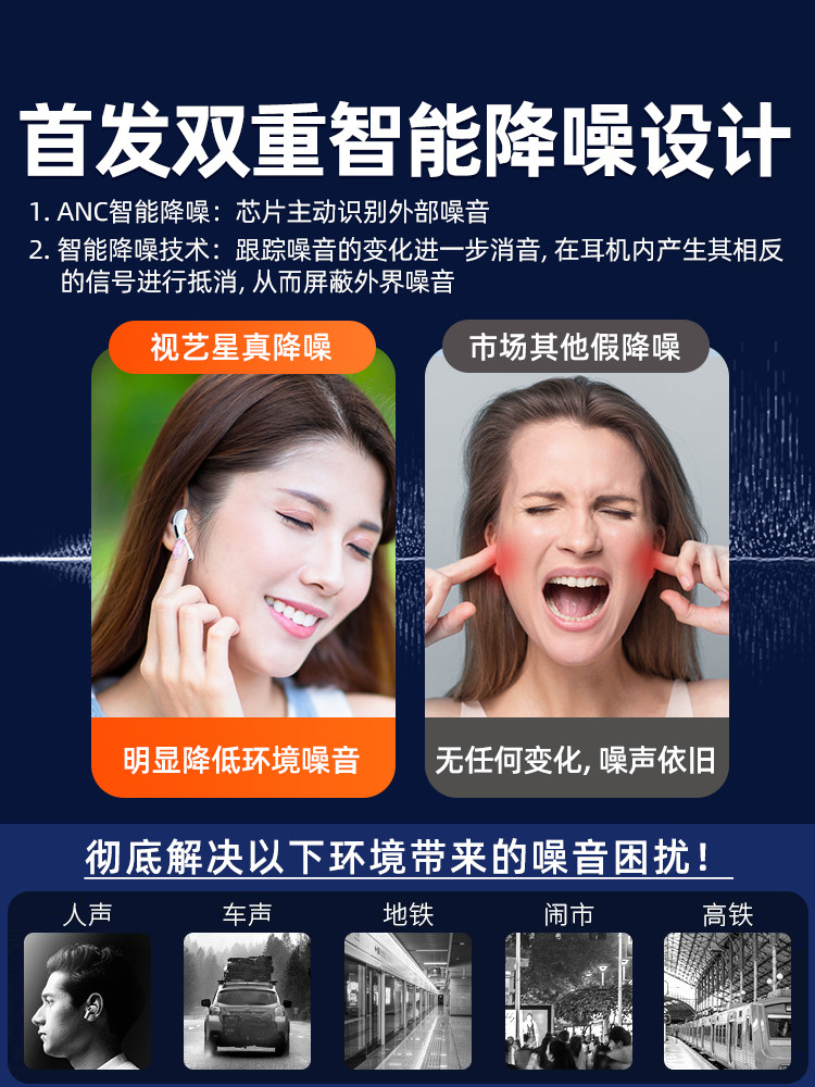 蓝牙耳机无线苹果13promax原装手机 视艺星蓝牙耳机