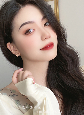 浪漫樱花甜美风日常925银针耳夹