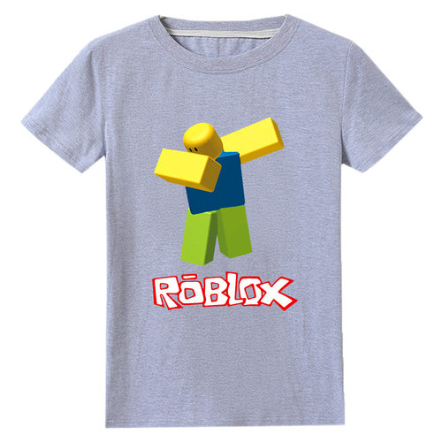 ROBLOX男童全棉短袖T恤夏季薄款透气上衣 - 图2
