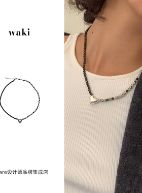 waki甜蜜芝麻项链锁骨链首饰