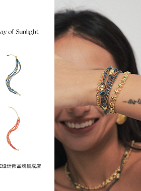 Dare买手店 A ray of sunlight编绳手链原创度假复古饰品首饰欧美