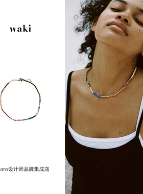 waki海岸调色盘项链原创手工