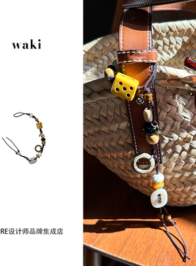 waki枫糖日光串珠包链时髦挂件