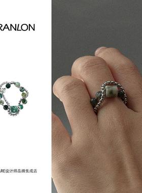 自然论小众串珠青蛇戒指首饰
