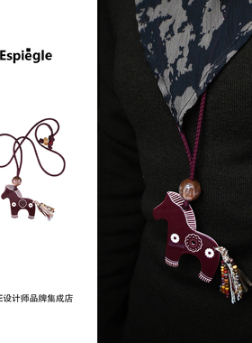Dare买手店 espiegle 快乐小马新春项链原创设计新年复古首饰高级