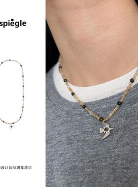 Dare买手店 espiegle 小鸟编珠项链串珠原创设计饰品首饰天然石