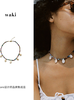 waki恋恋海螺项链原创手工