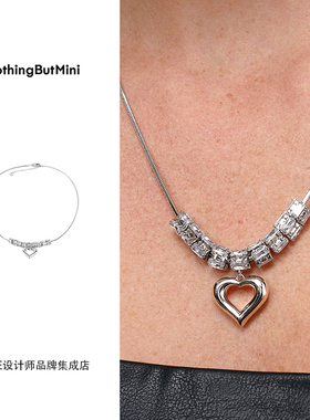 Dare买手店 NothingButMini 爱心索伦项链闪亮小众原创饰品首饰