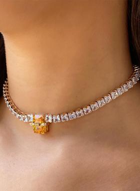 windsor温莎珠宝柠檬竹节项链