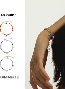 BIAS GUIDE温粒手工编珠手链串珠手串原创设计度假新年复古首饰女