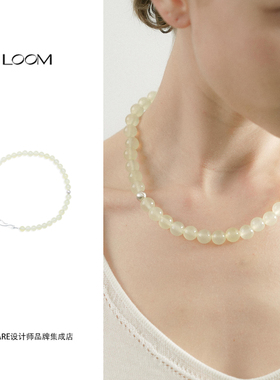 Dare买手店 LOOM 正品 原点回响串珠项链天然石原创925银轻奢首饰