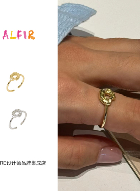 alfir甜甜圈戒指小众开口戒首饰
