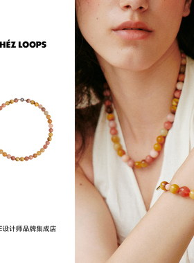 CHEZ LOOPS 玫瑰在野串珠项链虎眼石原创设计高级气质饰品首饰