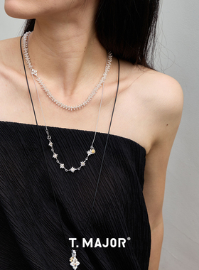 Dare买手店 T.MAJOR 流光蜡绳百搭基础链小众925银复古饰品首饰